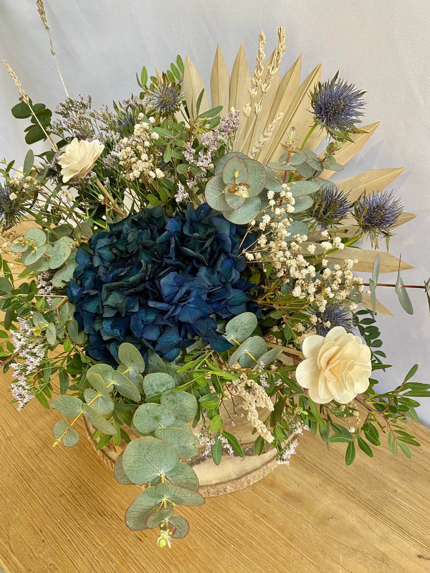 CESTA HORTENSIA AZUL