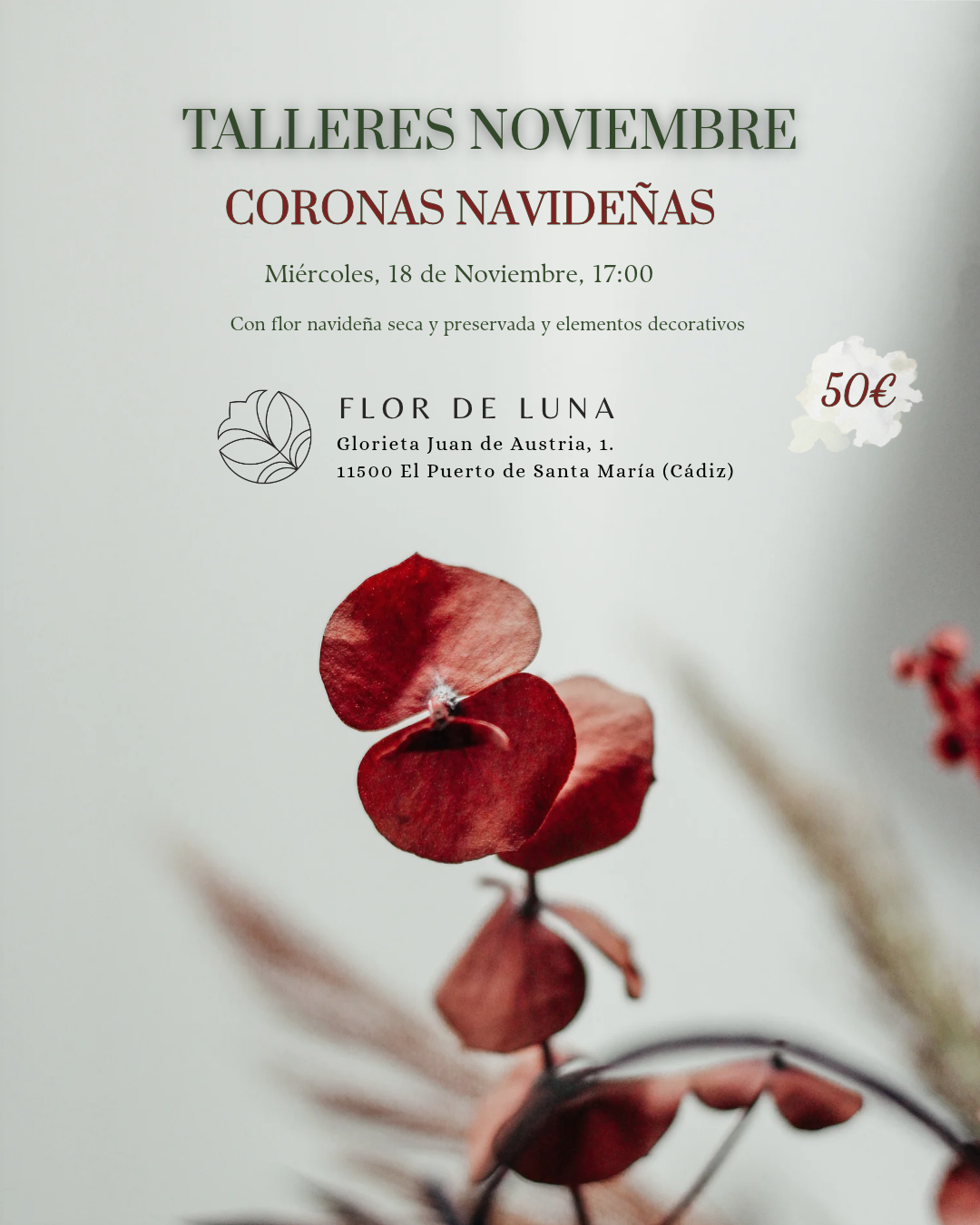 TALLER CORONA NAVIDEÑA
