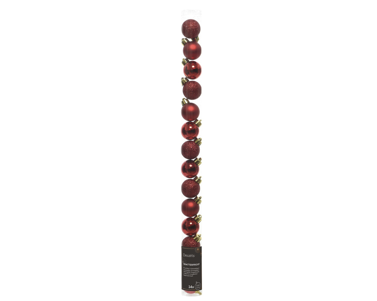 TUBO MINI BOLAS ROJAS