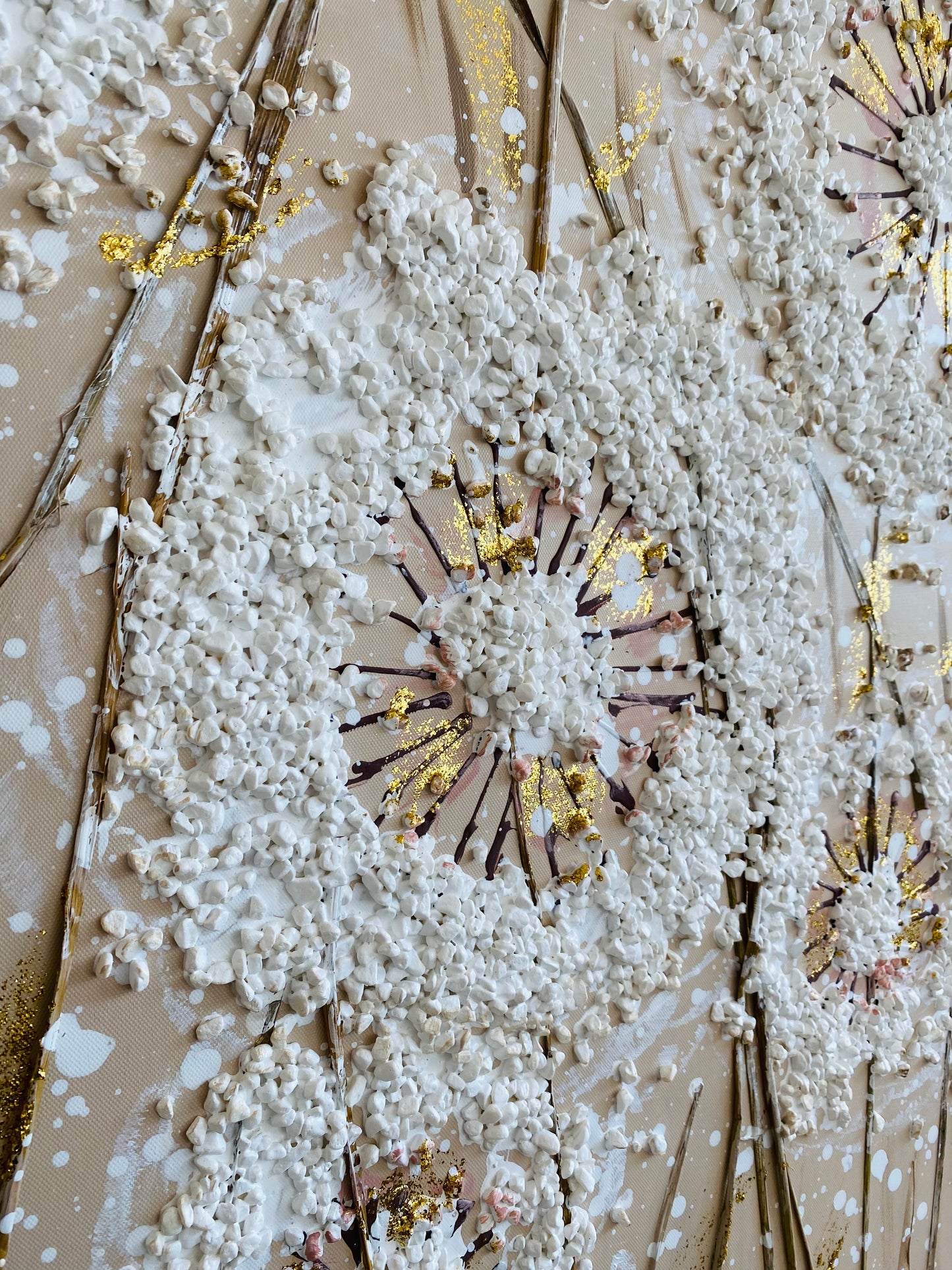 Cuadro FLORES BEIGE