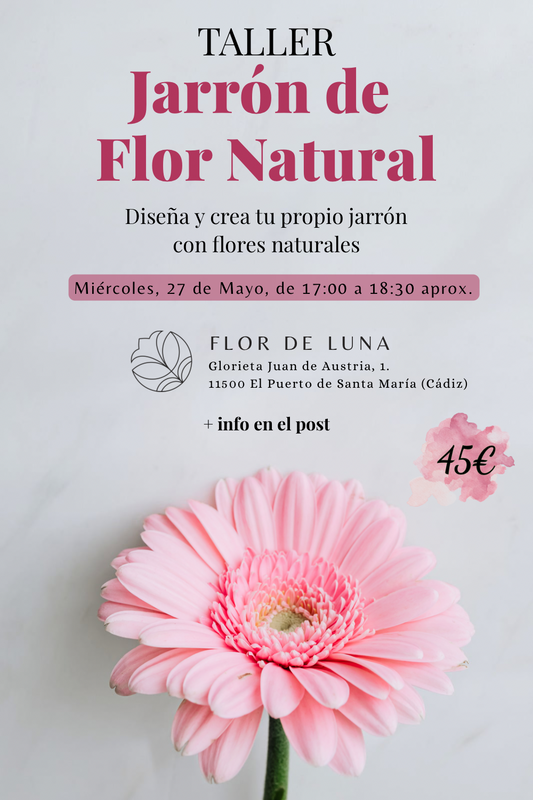 Taller JARRÓN DE FLORES NATURALES