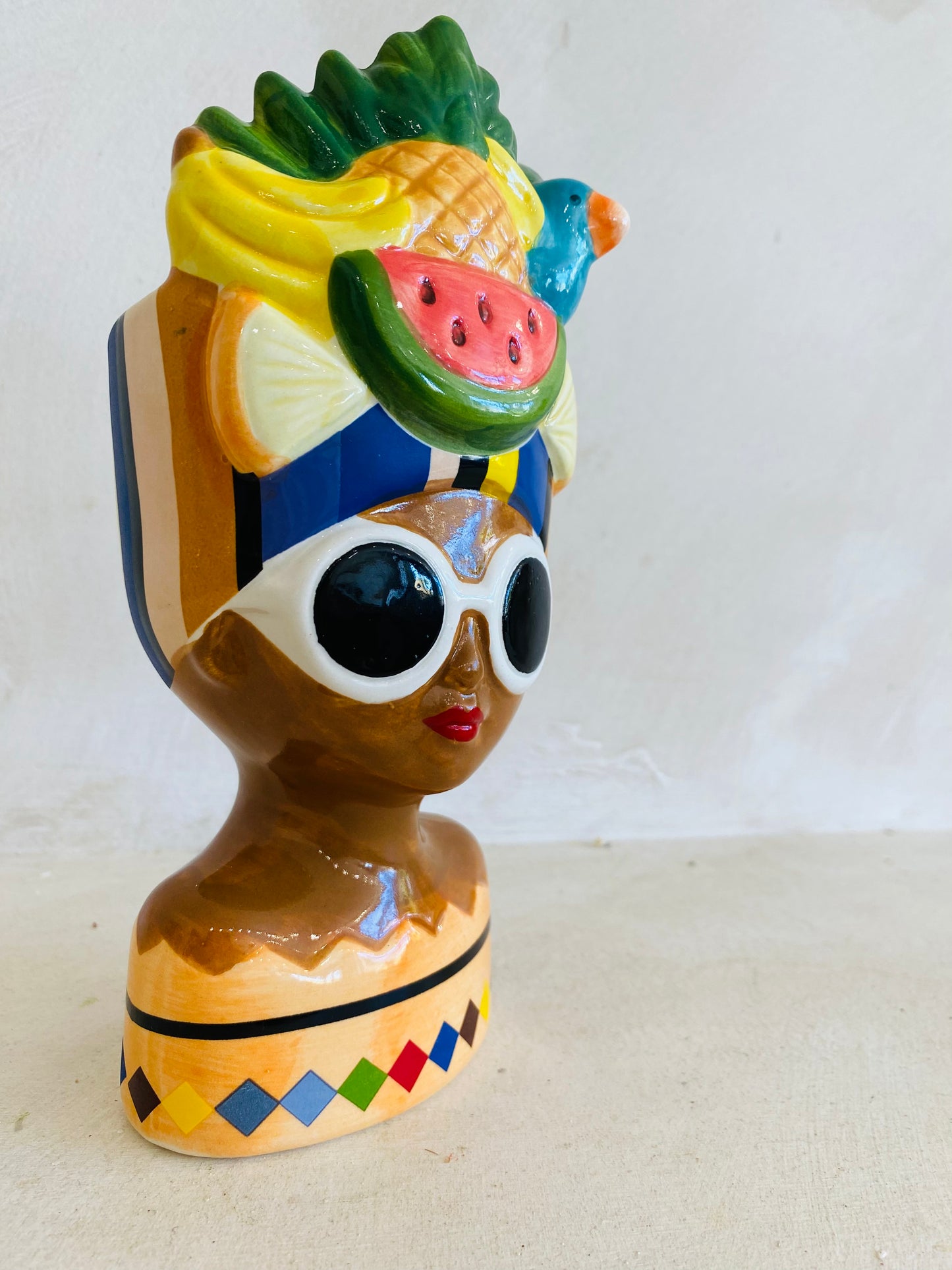Jarrón CUBANA TURBANTE